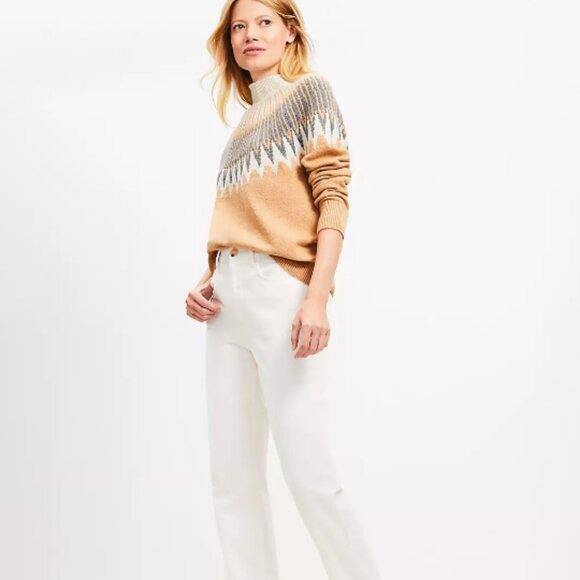 Women’s Size 25 White Straight Corduroy Pants LOFT Brand NWT - Picture 2 of 2